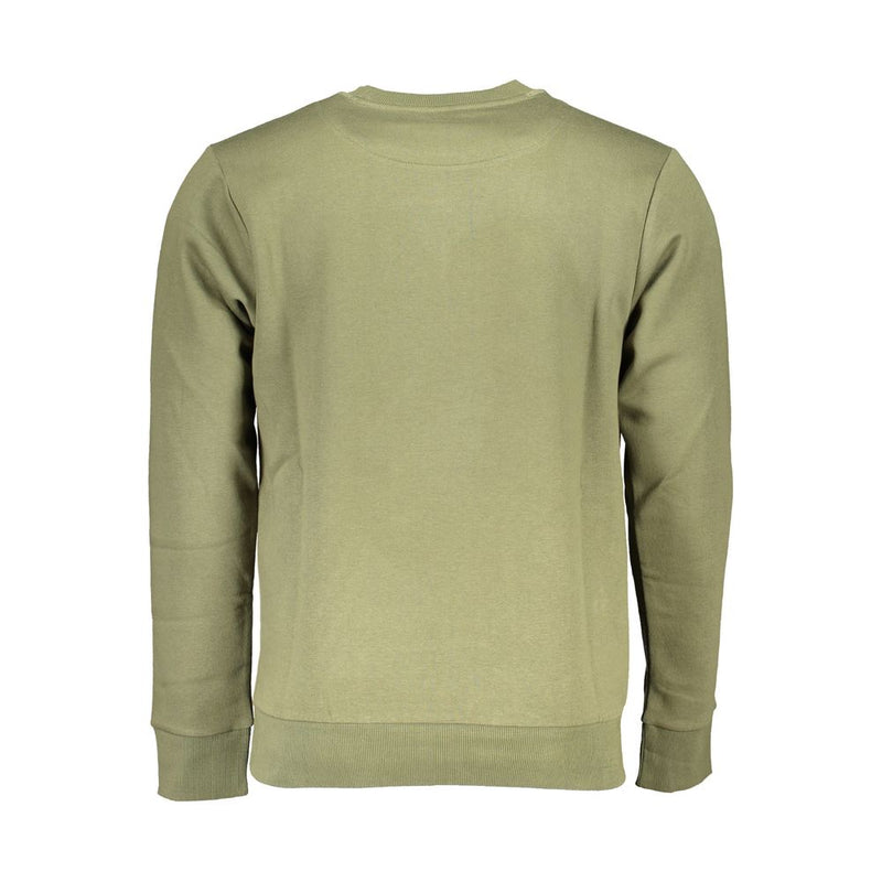 U.S. Grand Blue Cotton Men Sweatshirt - Oversized Crew Neck