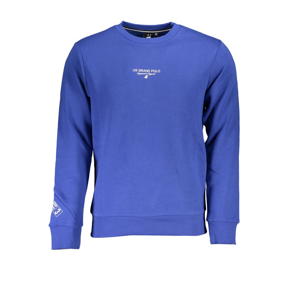 Sweat-shirt Bleu Coton U.S. Grand Homme