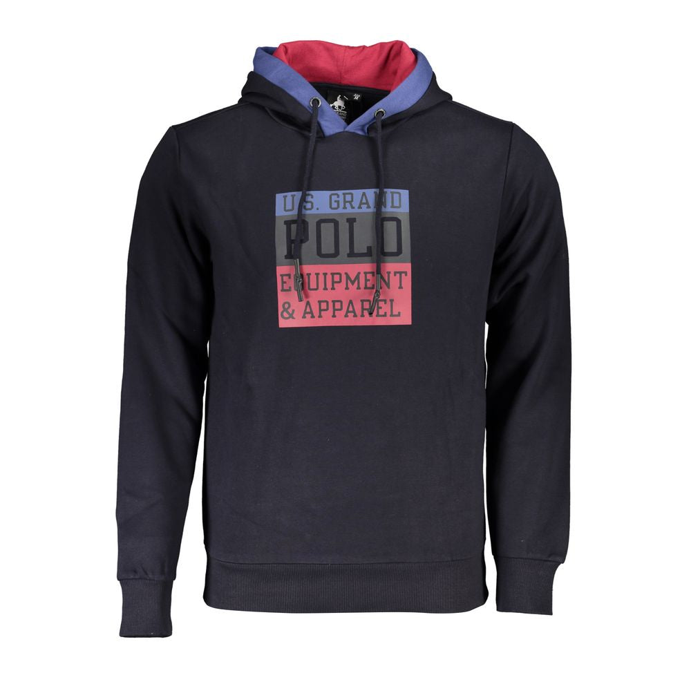 Amerikaans Donkerblauw Katoenen Herensweater