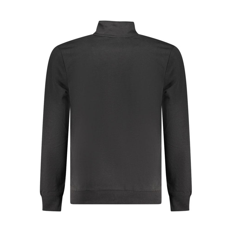 Zwart Katoenen Herensweatshirt met Amerikaanse Grand-opdruk