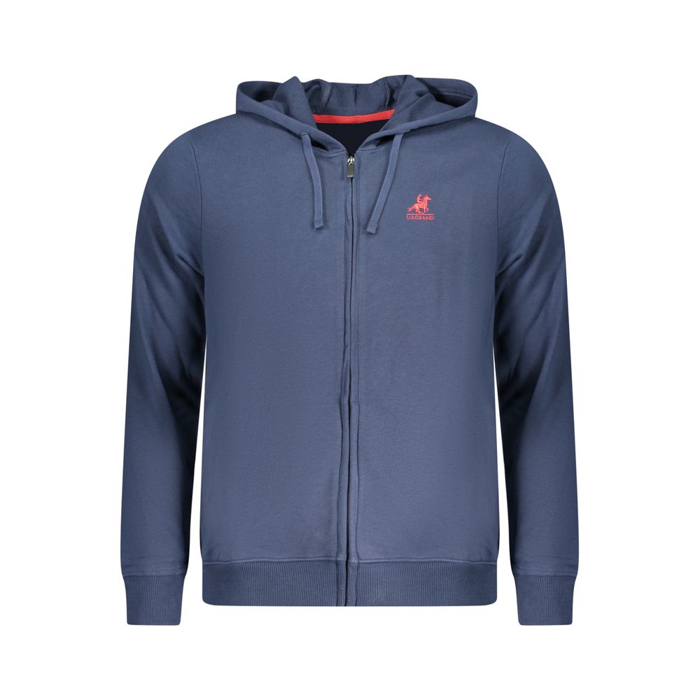 U.S. Grand Blue Cotton Men Sweatshirt - Stylish & Comfortable