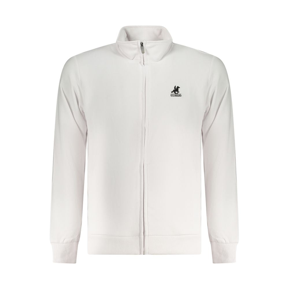 U.S. Grand White Cotton Men's Sweatshirt