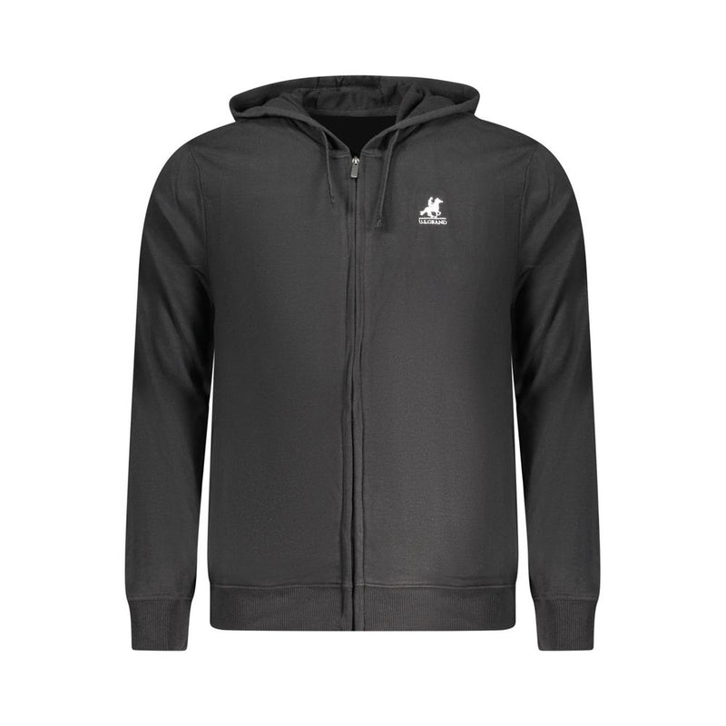 U.S. Grand Black Cotton Men's Hoodie - Stylish & Comfortable