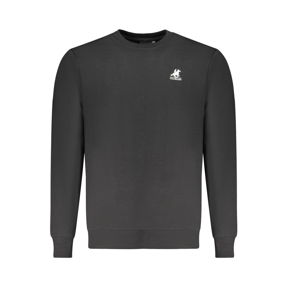 U.S. Grand Black Cotton Men's Sweatshirt - Stylish Comfort