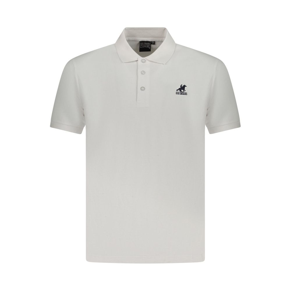 Polo pour homme U.S. Grand en coton blanc