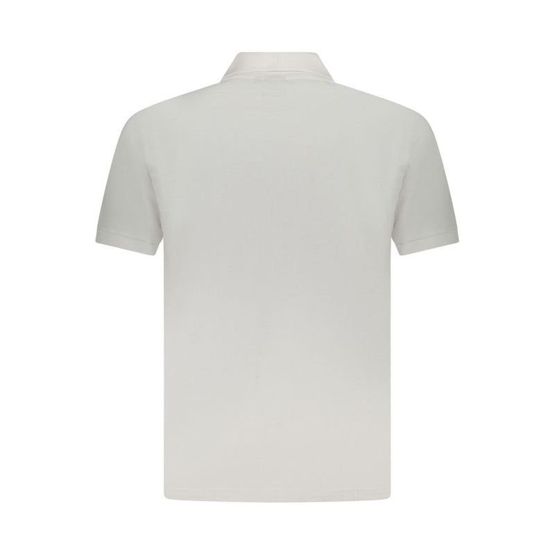 U.S. Grand White Cotton Men Polo Shirt