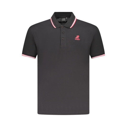 U.S. Grand Zwart Katoenen Poloshirt voor Heren