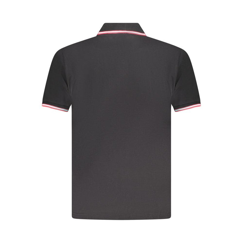 U.S. Grand Black Cotton Mens Polo Shirt - Timeless Elegance