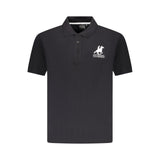 U.S. Grand Black Cotton Men Polo - Classic Style