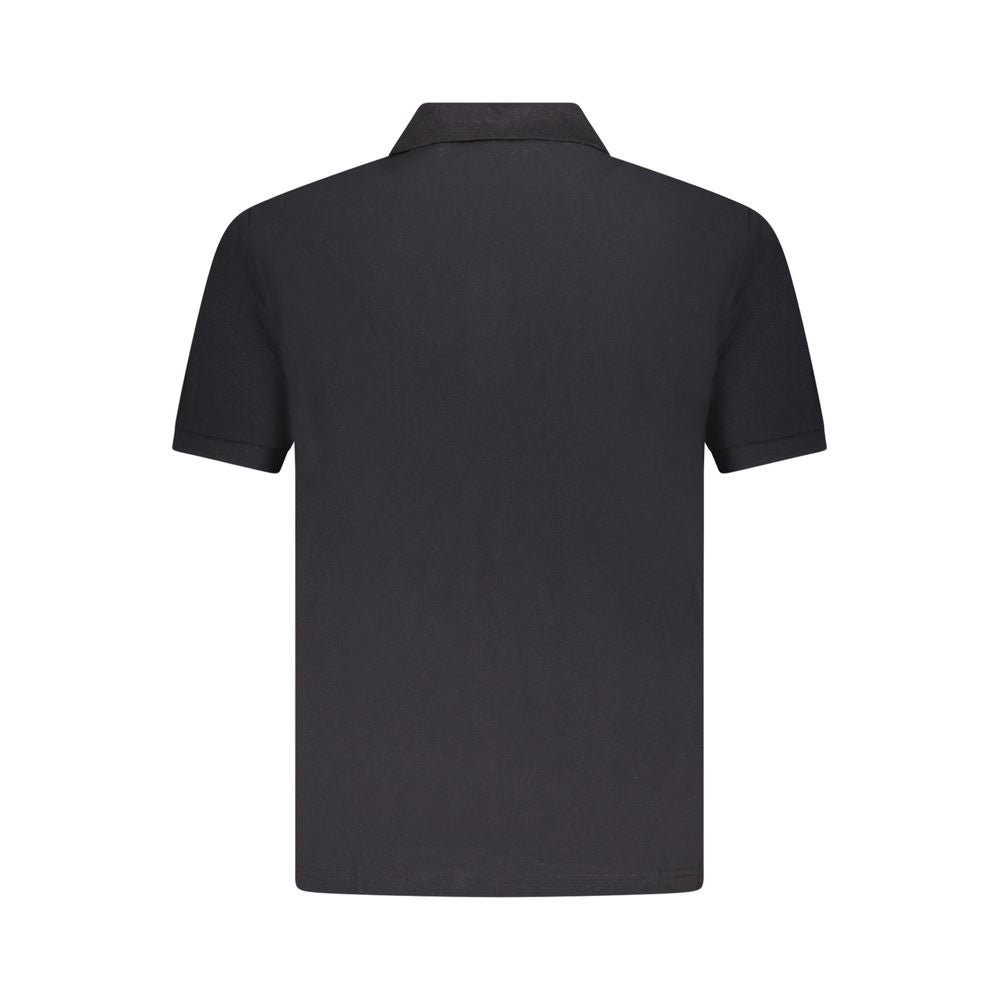 U.S. Grand Black Cotton Men Polo - Classic Style
