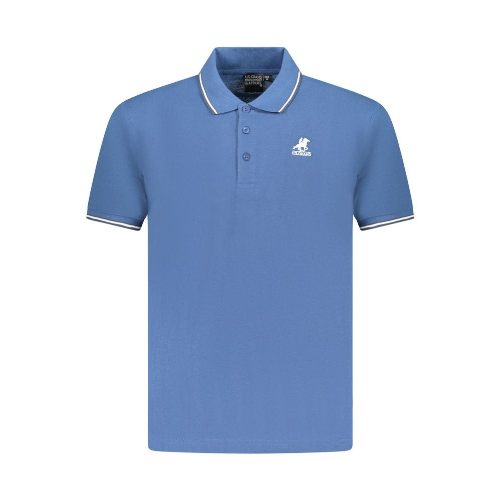 U.S. Grand Blue Cotton Men's Polo Shirt - Stylish & Comfortable