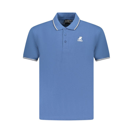 U.S. Grand Blauwe Katoenen Polo voor Heren