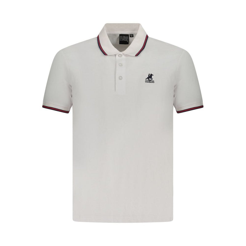 Amerikaans Grand Wit Katoen Heren Poloshirt
