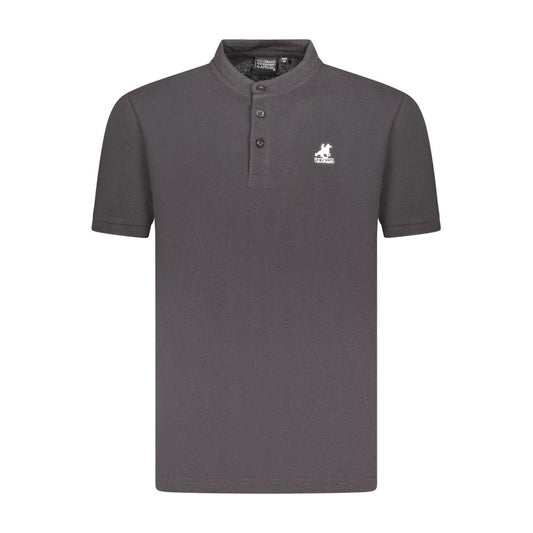 U.S. Grand Zwart Katoenen Herenpoloshirt