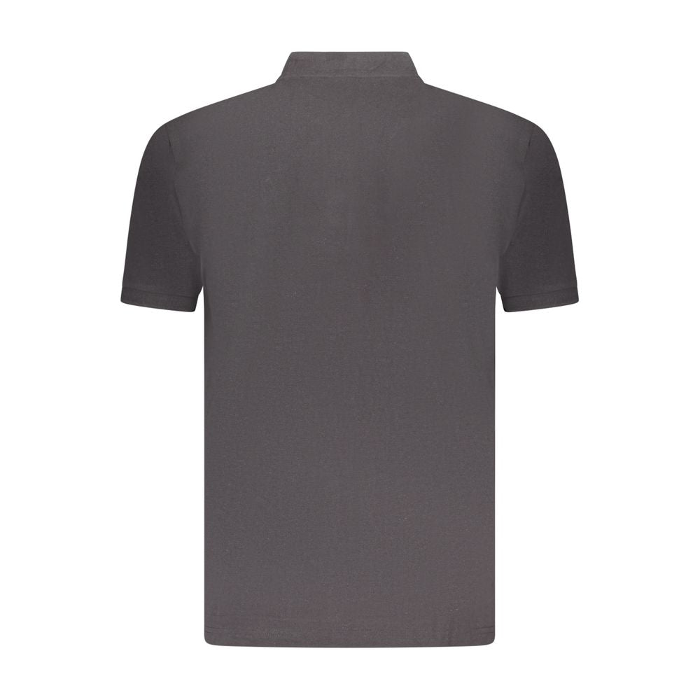 U.S. Grand Black Cotton Men Polo Shirt