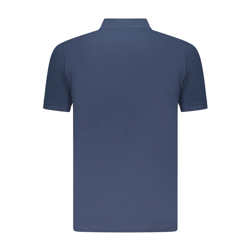 U.S. Grand Blue Cotton Men Polo - Classic Style with Modern Flair