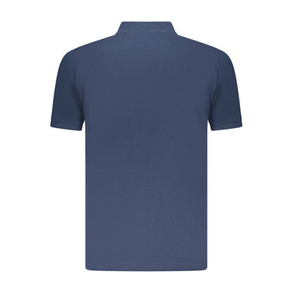 Polo homme en coton bleu grand format des États-Unis