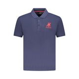 U.S. Grand Blu Cotton Men Polo - Casual Sophistication