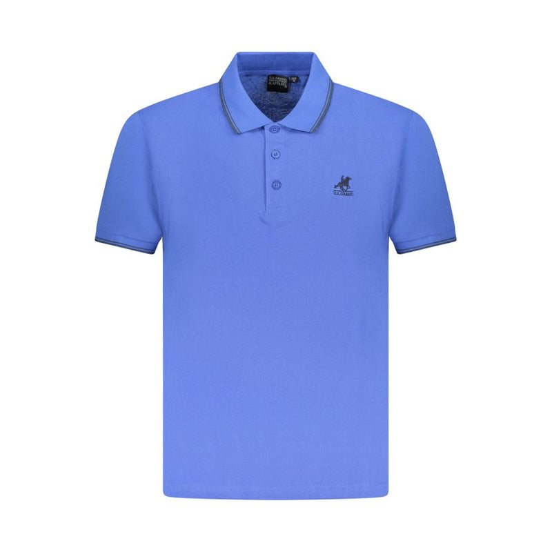 U.S. Grand Blue Cotton Mens Polo Shirt