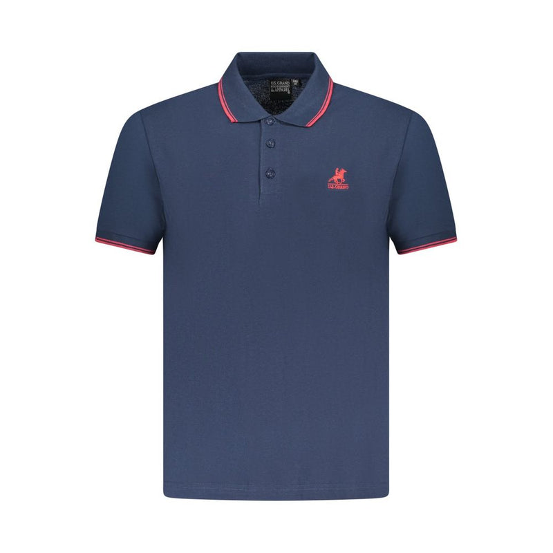 U.S. Grand Blue Cotton Men's Polo Shirt - Stylish & Comfortable