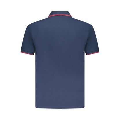 U.S. Grand Blue Cotton Herenpoloshirt