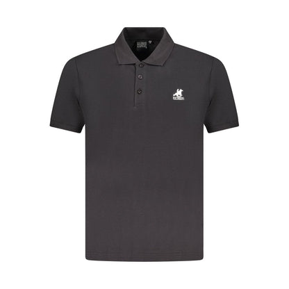 U.S. Grand Zwart Katoenen Poloshirt voor Heren