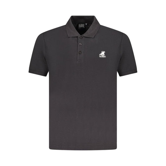 U.S. Grand Zwart Katoenen Poloshirt voor Heren