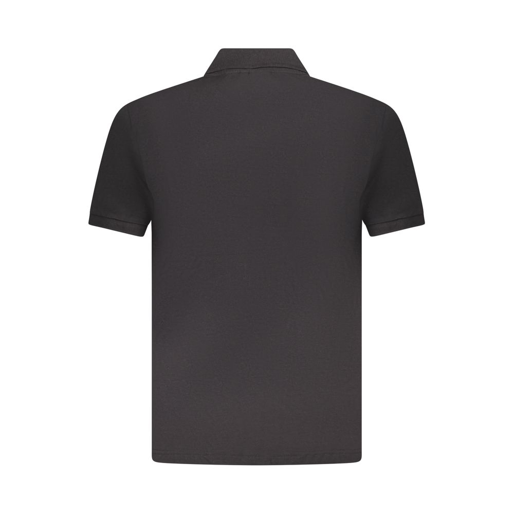 U.S. Grand Black Cotton Men's Polo Shirt
