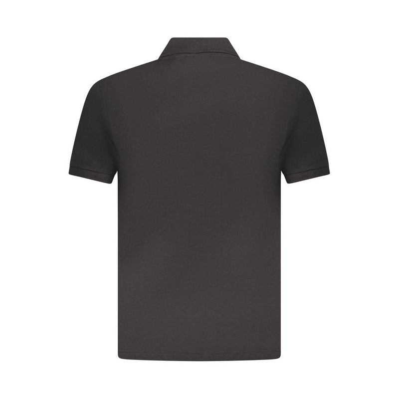 U.S. Grand Black Cotton Men's Polo Shirt