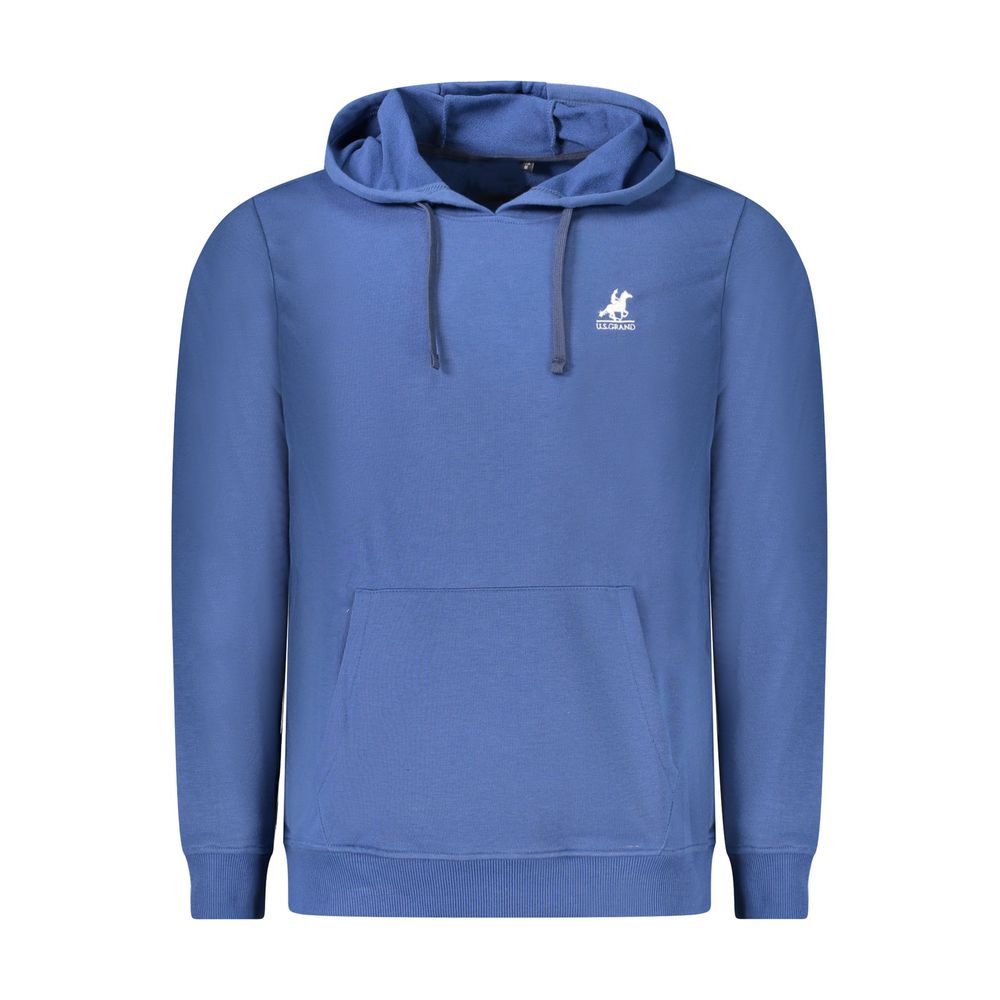U.S. Grand Blue Cotton Men's Hoodie