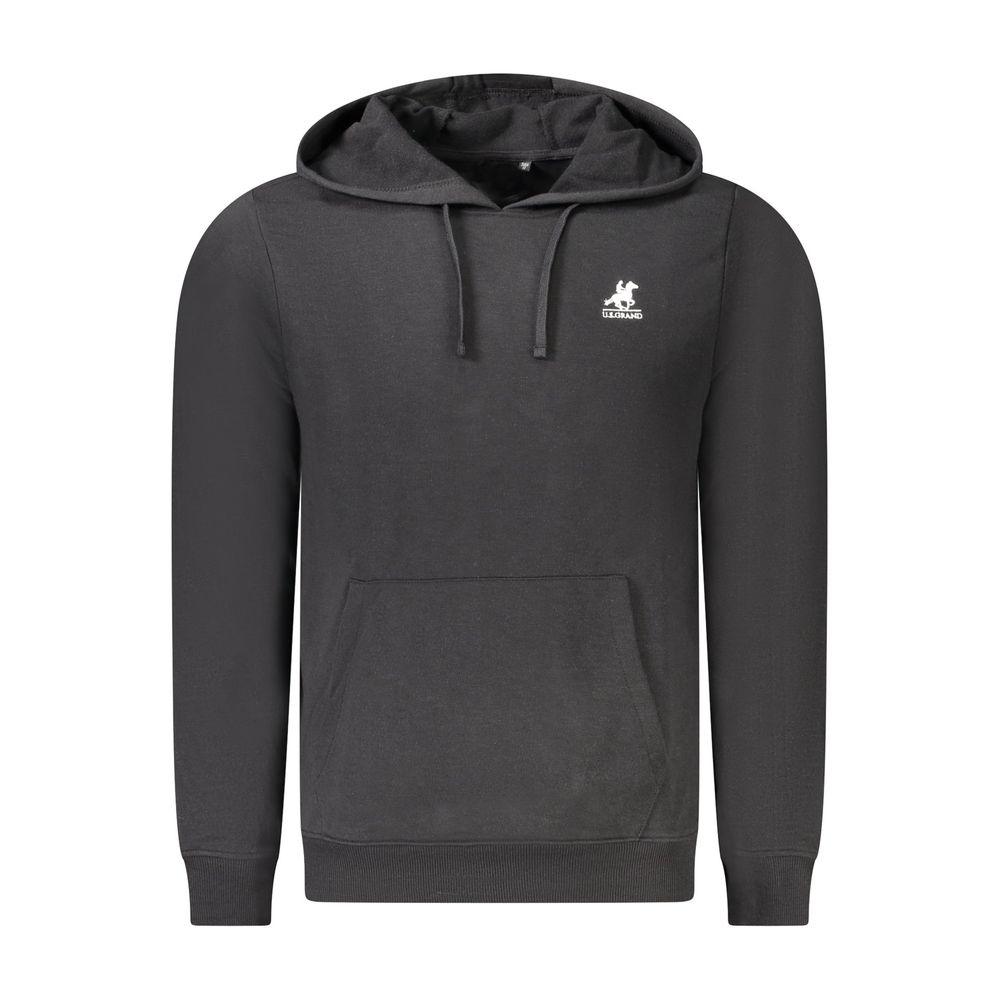 U.S. Grand Black Cotton Men's Sweatshirt - Urban Sophistication