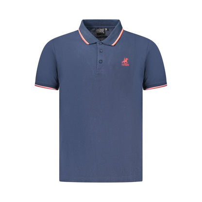 U.S. Grand Blauw Katoenen Herenpolo