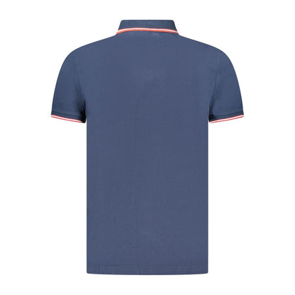U.S. Grand Blauw Katoenen Herenpolo
