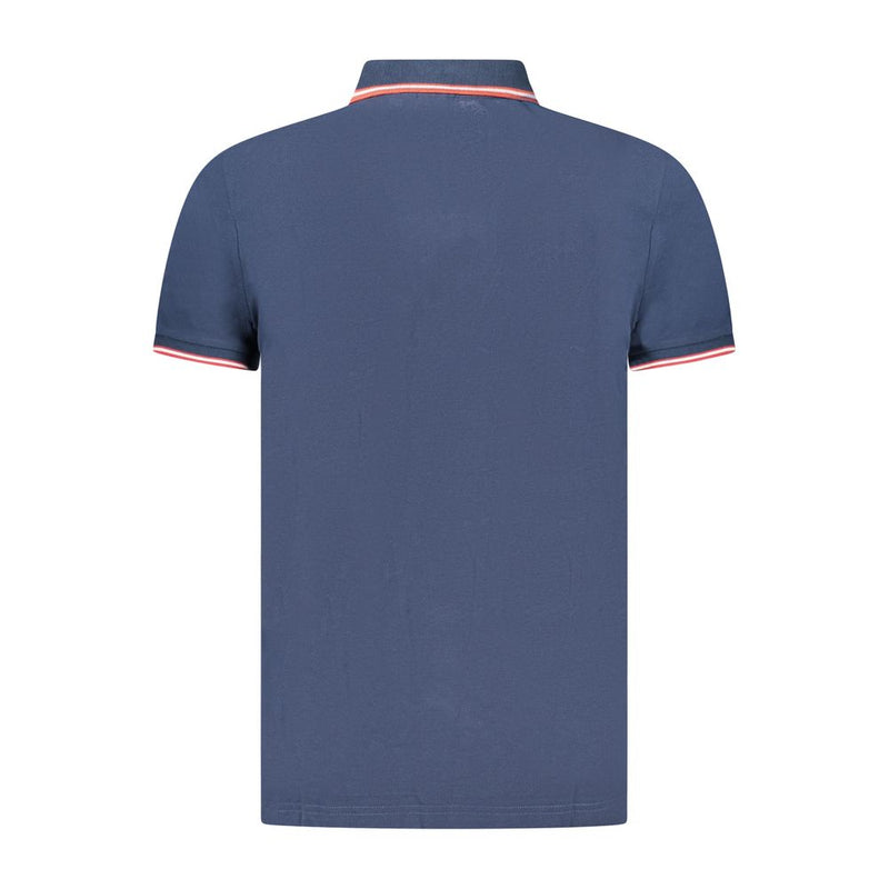 U.S. Grand Blauw Katoenen Herenpolo