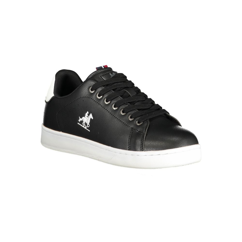 U.S. Grand Black Polyurethane Men Sneaker - Stylish & Comfortable
