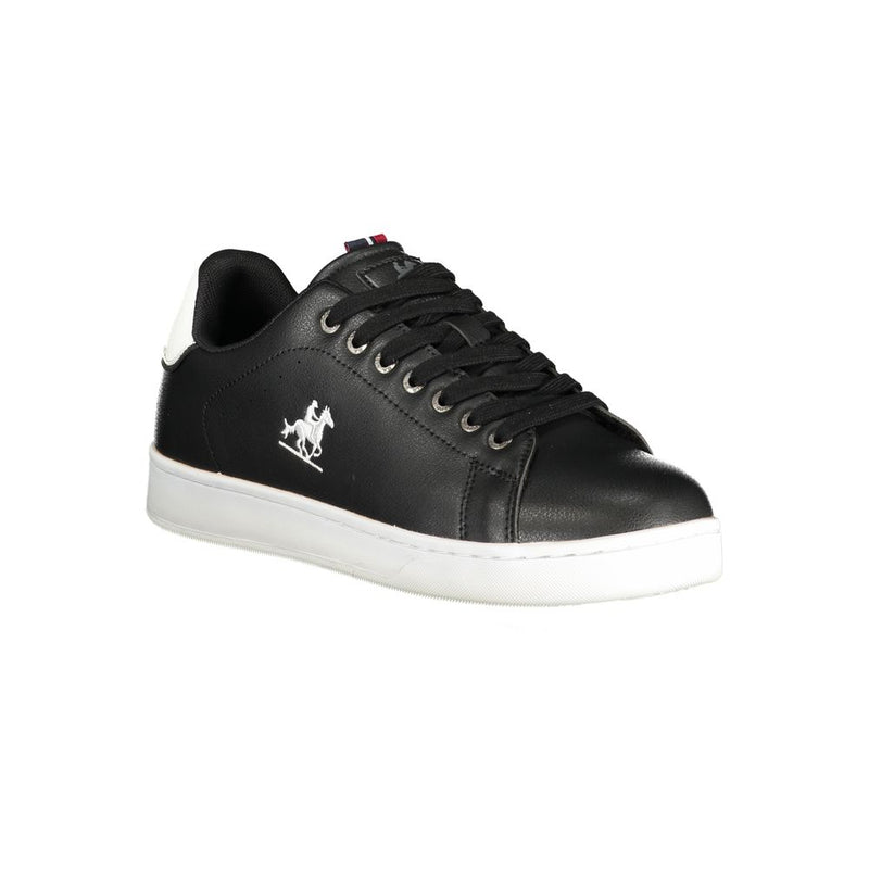 U.S. Grand Black Polyurethane Men Sneaker - Stylish & Comfortable