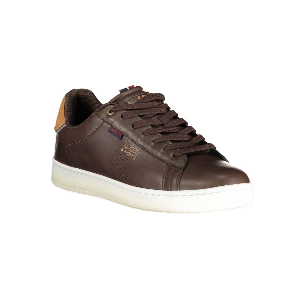 U.S. Grand Marrone Poliuretano Sneakers pour Hommes
