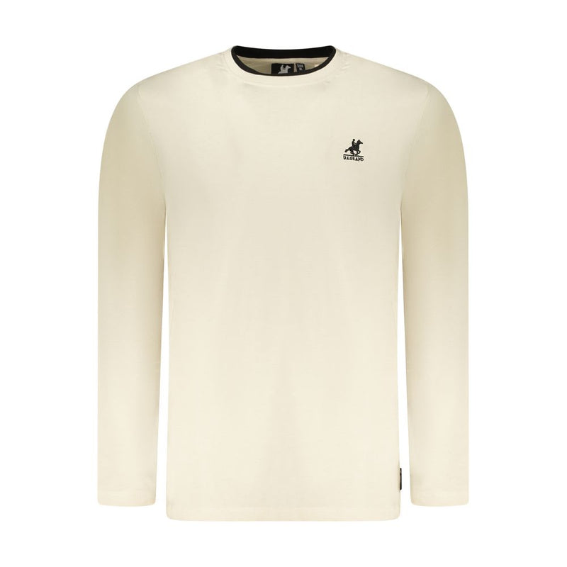 U.S. Grand Beige Cotton Men T-Shirt - Stylish Comfort