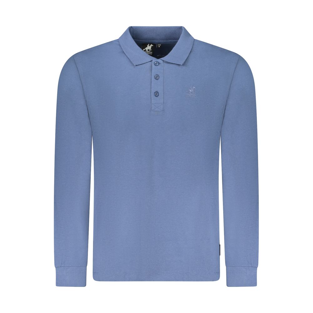 U.S. Grand Blauwe Katoenen Polo voor Heren