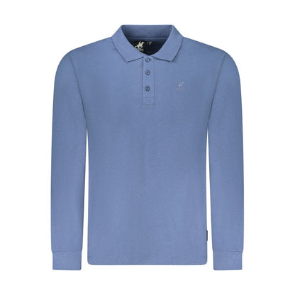 U.S. Grand Blauwe Katoenen Polo voor Heren