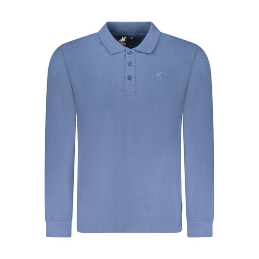 U.S. Grand Blue Cotton Men's Polo Shirt