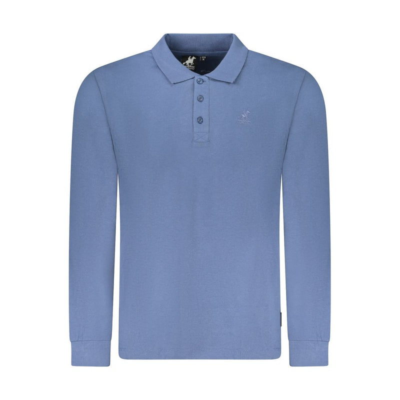 U.S. Grand Blauwe Katoenen Polo voor Heren