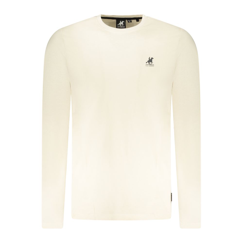 U.S. Grand Beige Cotton Men T-Shirt - Premium Comfort