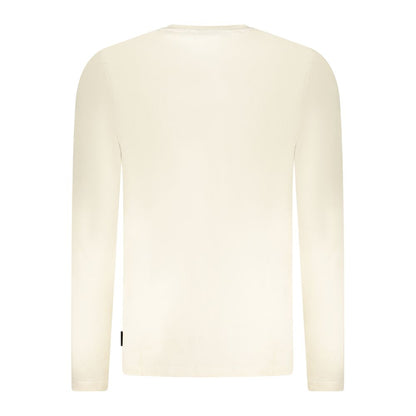 T-shirt en coton beige grand modèle pour homme U.S.