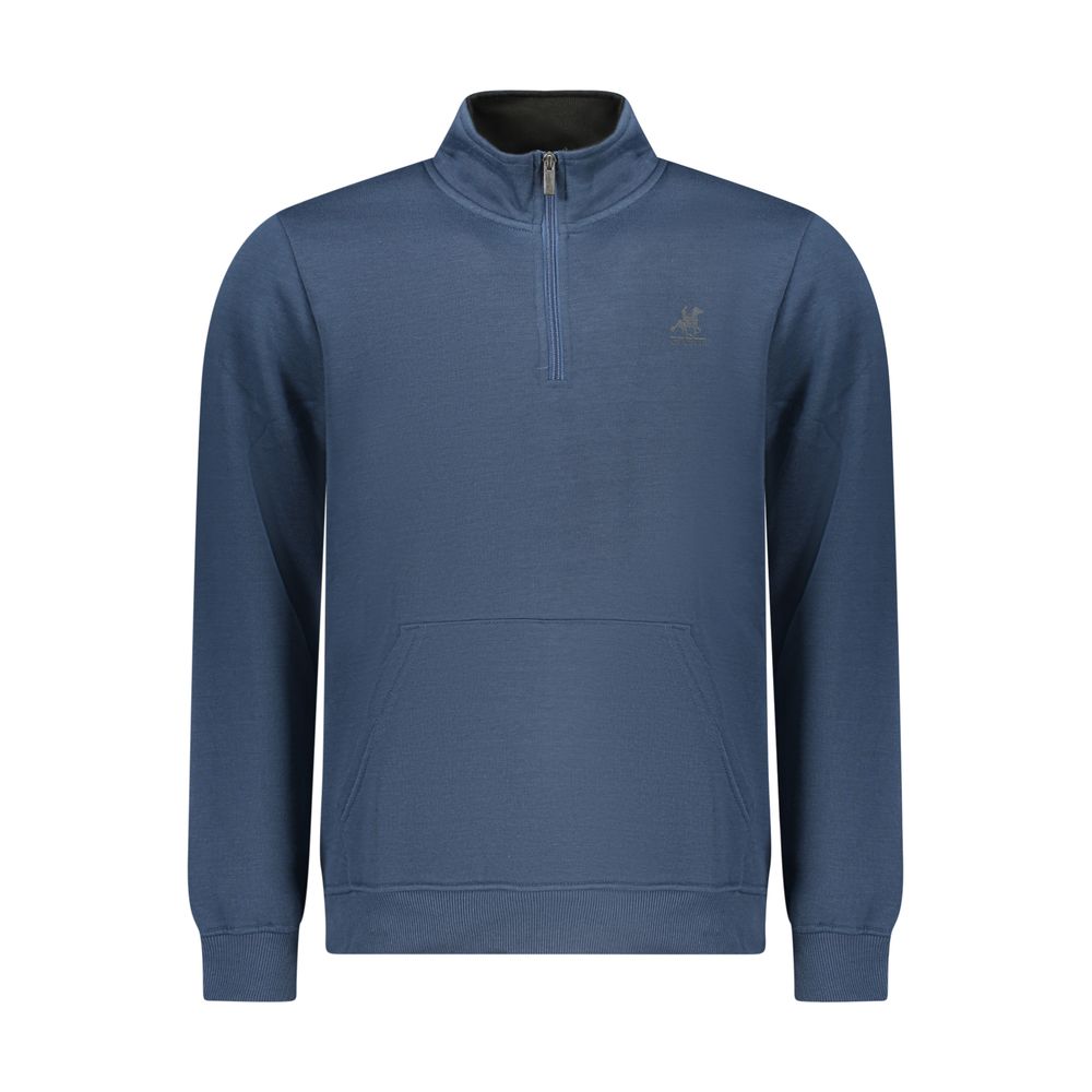 U.S. Grand blauw polyester herensweater