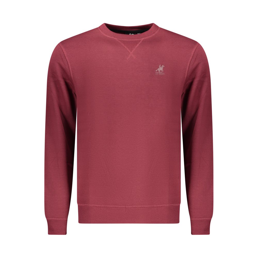 U.S. Grand FDELPA Red Polyester Men Sweatshirt