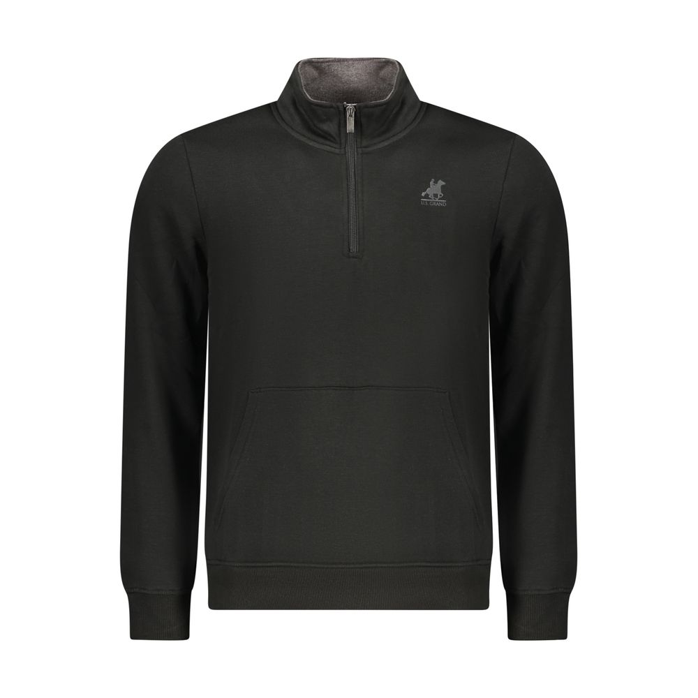 U.S. Grand FDELPA Black Polyester Men Sweatshirt