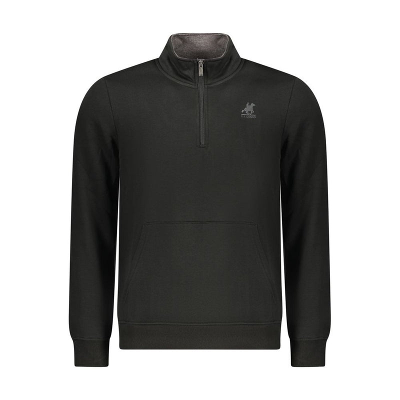 U.S. Grand Zwart Polyester Heren Sweatshirt