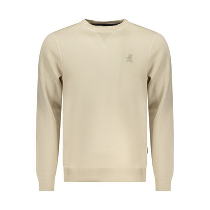 Sweat-shirt homme en polyester beige grand format des États-Unis