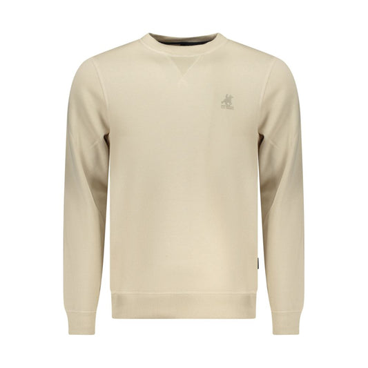 Amerikaans Groot Beige Polyester Heren Sweatshirt